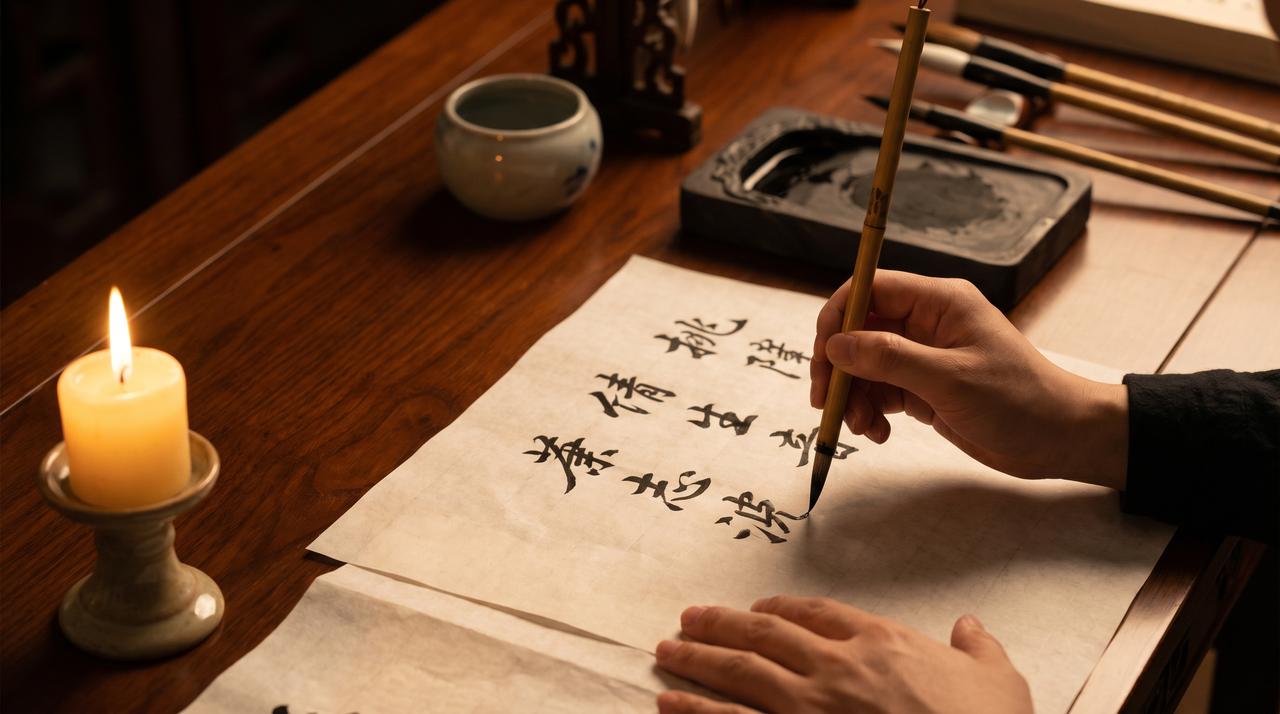 香蕉视频书法艺术视频教程 – 毛笔字入门视频演示，www.eukepi.cn